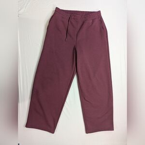 UNIQLO : C  Wide Sweatpants, Straight, Red Color, Unisex, Size L